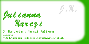 julianna marczi business card